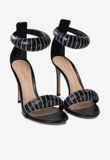 Gianvito Rossi Bijoux 105 Crystal Embellished Sandals Black G6163115RICNAPNERO_79946_TH