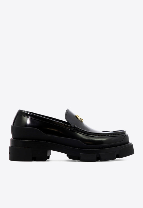 Givenchy Terra Brushed Leather Loafers Black BE201GE1N5001_79950