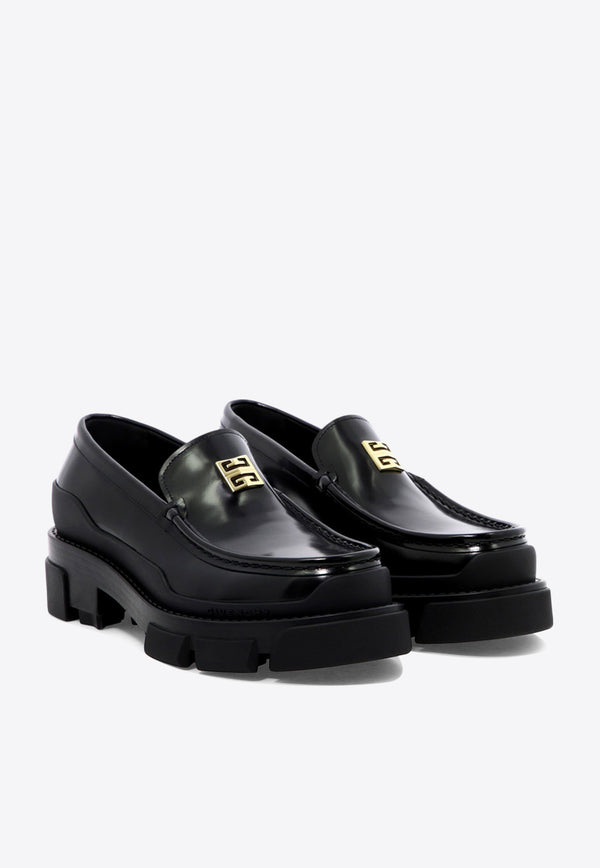 Givenchy Terra Brushed Leather Loafers Black BE201GE1N5001_79950