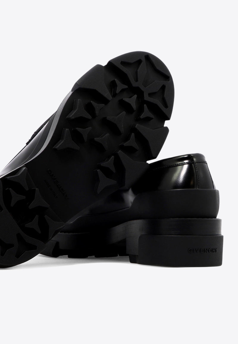 Givenchy Terra Brushed Leather Loafers Black BE201GE1N5001_79950