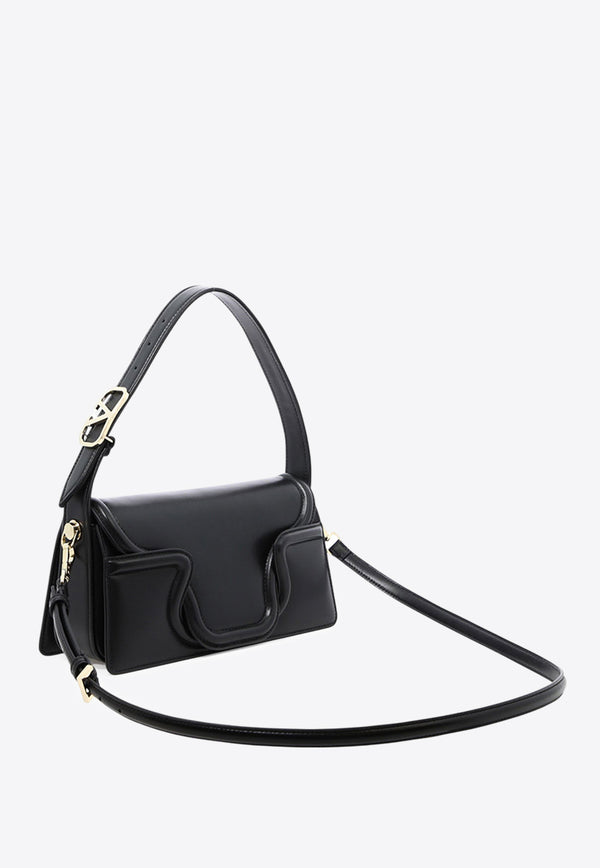 Valentino Le Deuxième Leather Shoulder Bag Black 2W2B0L25AVP0NO_80005