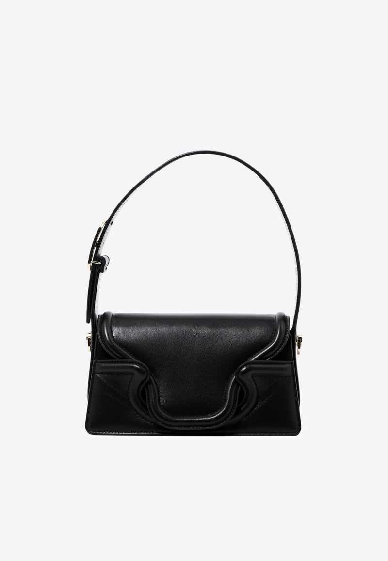 Valentino Small Le Petit Deuxieme Leather Shoulder Bag Black 2W2B0L26AVP0NO_80026
