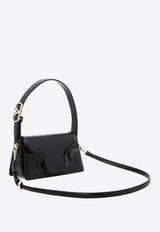 Valentino Small Le Petit Deuxieme Leather Shoulder Bag Black 2W2B0L26AVP0NO_80026