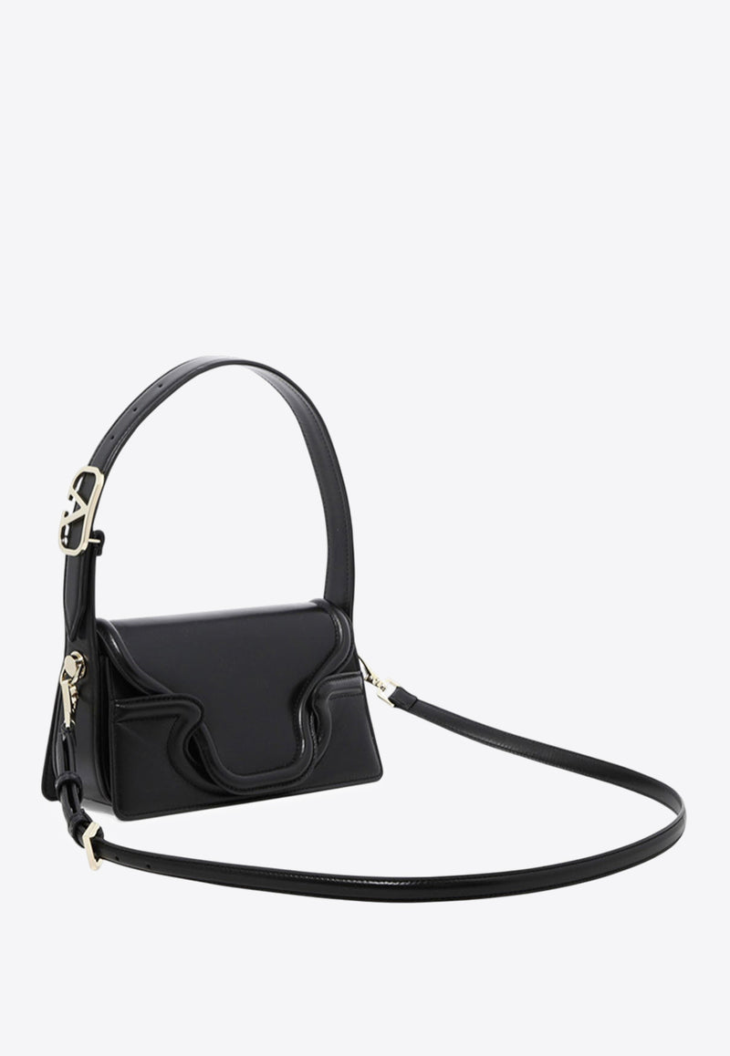 Valentino Small Le Petit Deuxieme Leather Shoulder Bag Black 2W2B0L26AVP0NO_80026