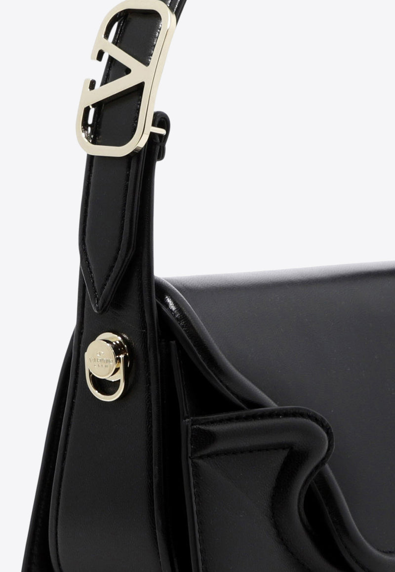 Valentino Small Le Petit Deuxieme Leather Shoulder Bag Black 2W2B0L26AVP0NO_80026