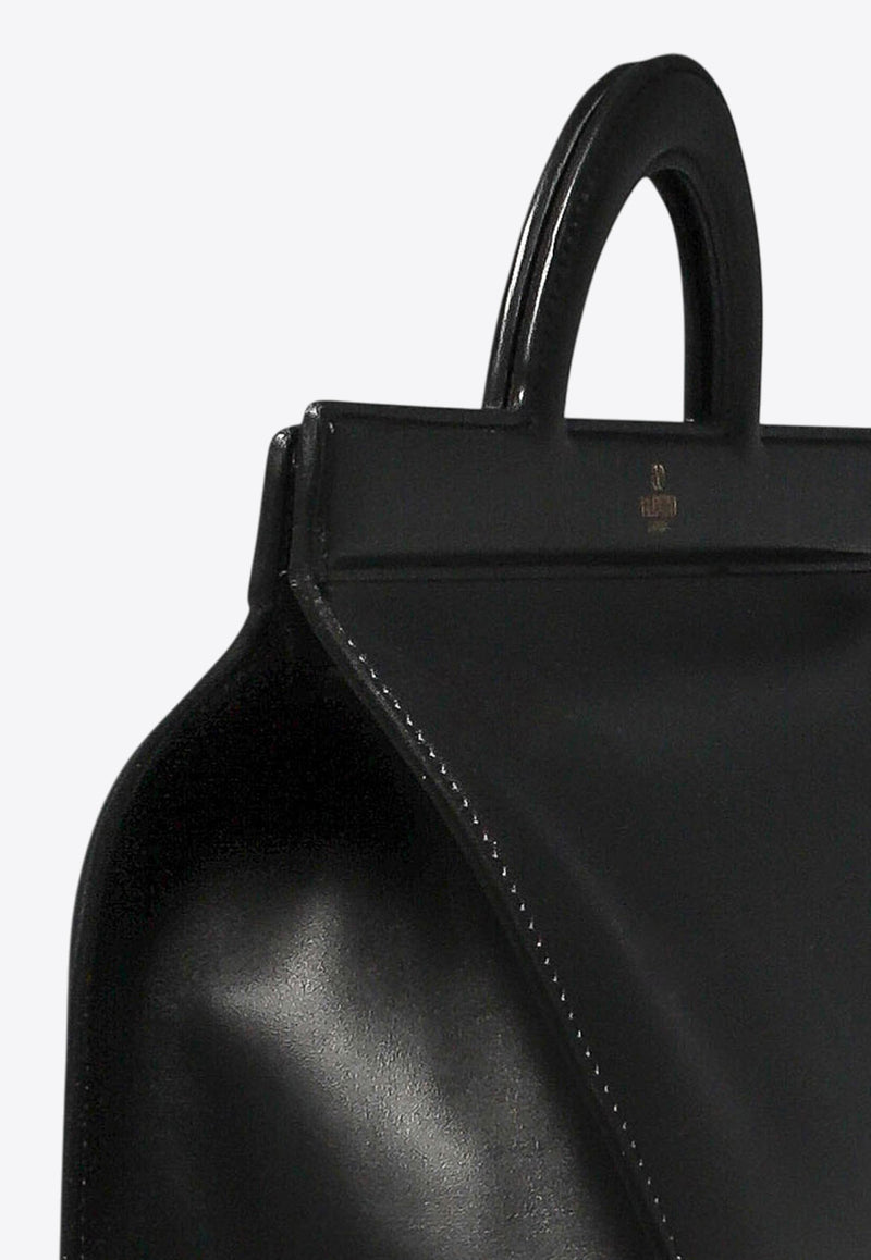 Valentino Leather Top Handle Bags with Logo-Print Black 4Y0B0C64LYI0NO_79907