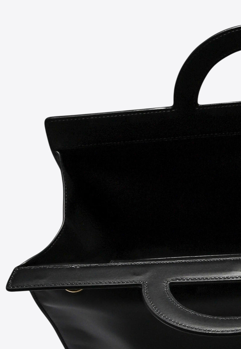 Valentino Leather Top Handle Bags with Logo-Print Black 4Y0B0C64LYI0NO_79907