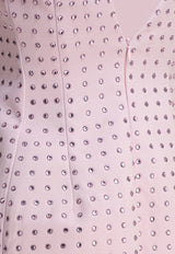 Sportmax Cocco Studded Mini Dress Pink 2512621014600COCCO001_80082