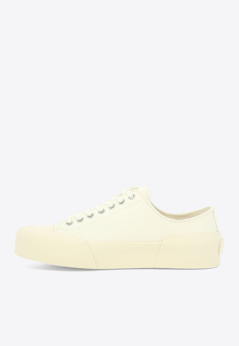Jil Sander Canvas Low-Top Sneakers  White J16WS0013P5242102_80097