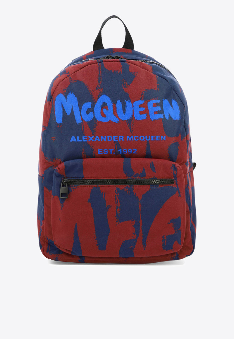 Alexander McQueen Graffiti Logo Metropolitan Backpack Multicolor 6464571AAOJ6680_80107