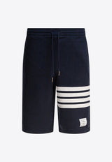 Thom Browne 4-bar Stripes Bermuda Shorts Blue MJQ012H00535461_80131