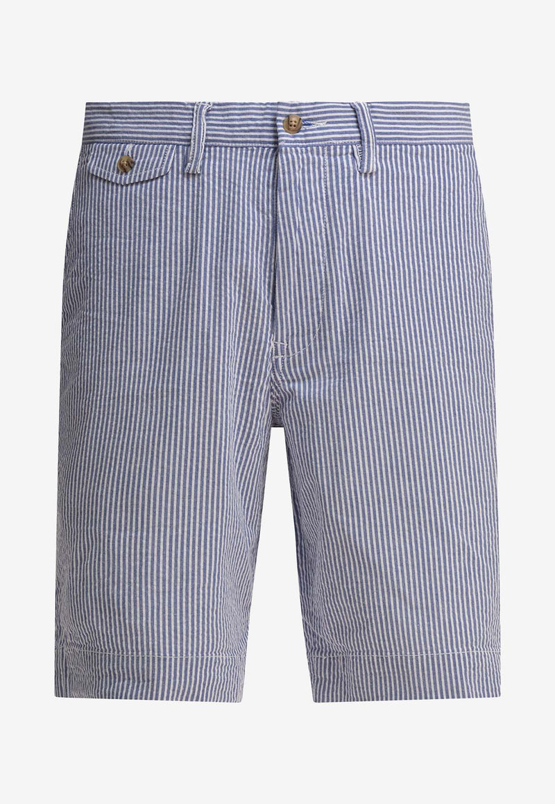 Polo Ralph Lauren Striped Seersucker Bermuda Shorts Light Blue 710862767001BLUE SEERSUCKER_80140