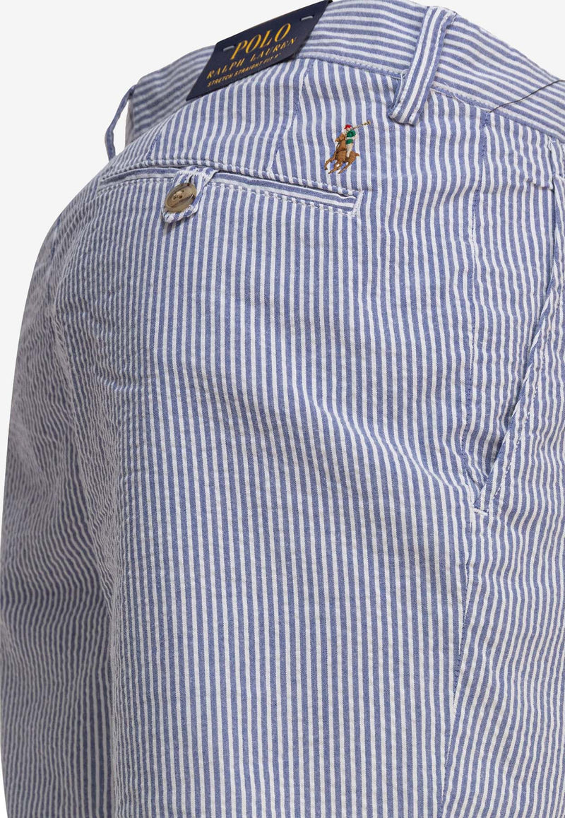Polo Ralph Lauren Striped Seersucker Bermuda Shorts Light Blue 710862767001BLUE SEERSUCKER_80140