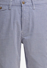 Polo Ralph Lauren Striped Seersucker Bermuda Shorts Light Blue 710862767001BLUE SEERSUCKER_80140