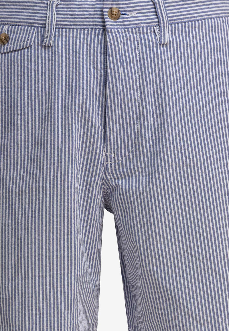 Polo Ralph Lauren Striped Seersucker Bermuda Shorts Light Blue 710862767001BLUE SEERSUCKER_80140