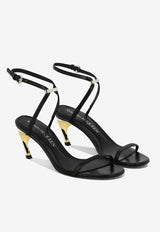 Alexander McQueen Armadillo 65 Metal Bar Sandals Black 781353WIEX51399_80157