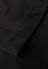 Saint Laurent V-neck Ruched Mini Dress Black 729749Y5G981000_80187