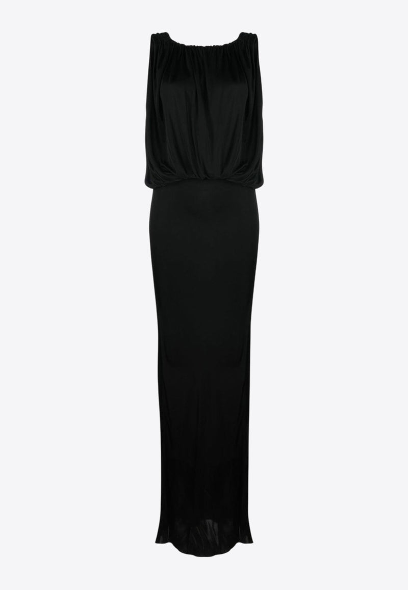 Saint Laurent Maxi Sleeveless Dress Black 723241Y7F981000_80188