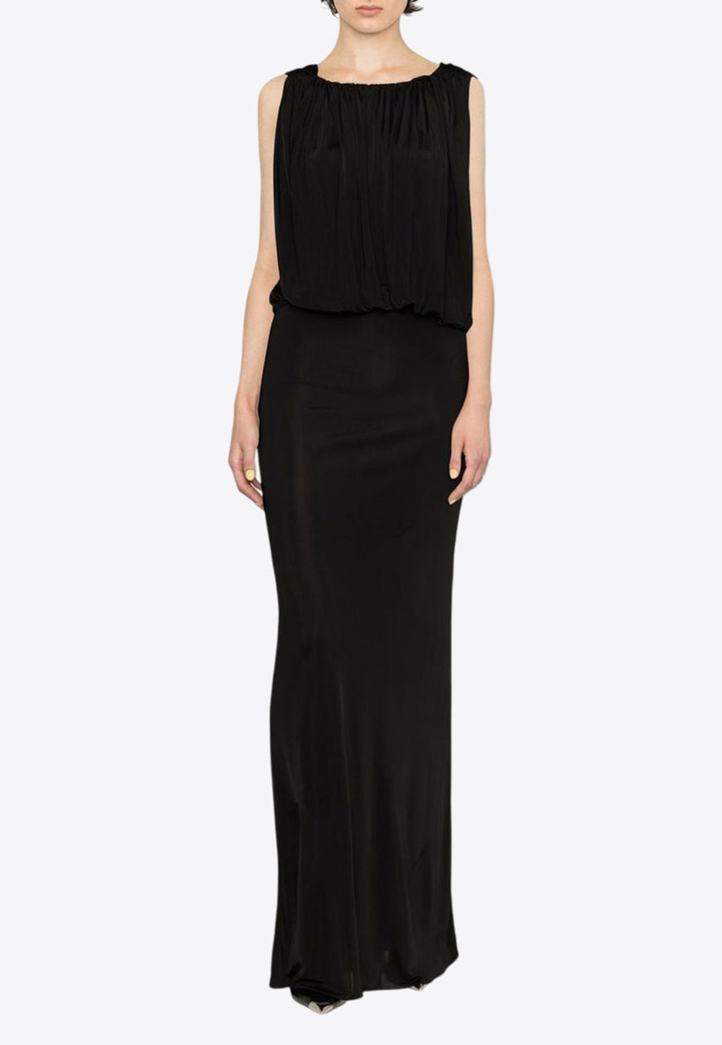 Saint Laurent Maxi Sleeveless Dress Black 723241Y7F981000_80188