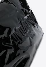 Saint Laurent Logo Debossed Tote Bag Black 777487FAC2Z1000_80198