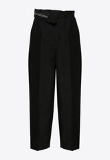 Fendi Classic Wool and Mohair Pants Black FR6540S9AF0GME_80207