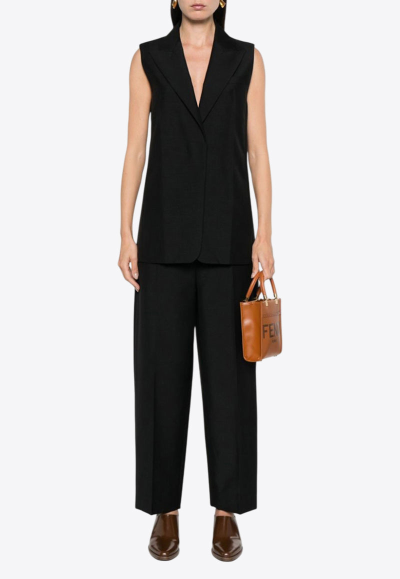 Fendi Classic Wool and Mohair Pants Black FR6540S9AF0GME_80207