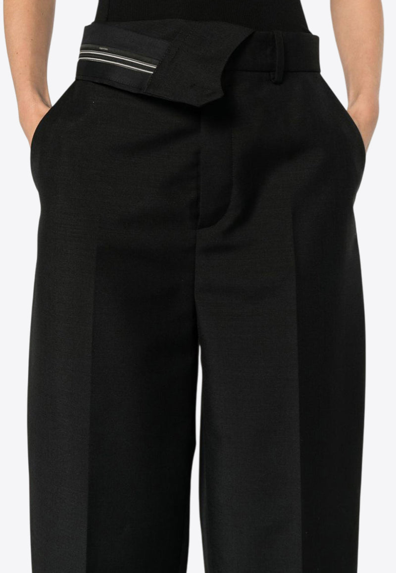 Fendi Classic Wool and Mohair Pants Black FR6540S9AF0GME_80207