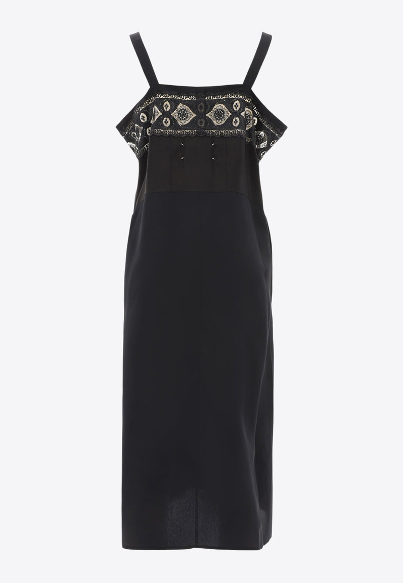 Maison Margiela Embroidered Midi Dress Black S51DD0009S76578900_80209