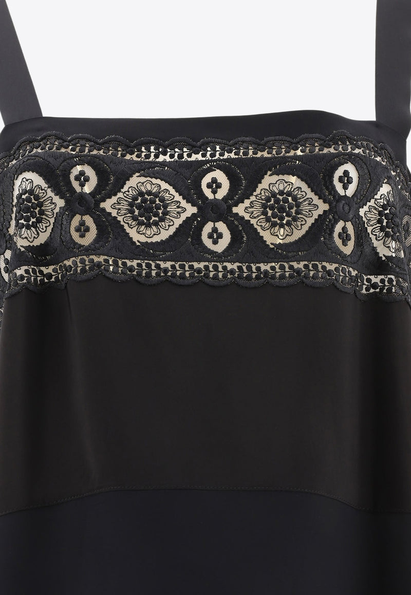 Maison Margiela Embroidered Midi Dress Black S51DD0009S76578900_80209