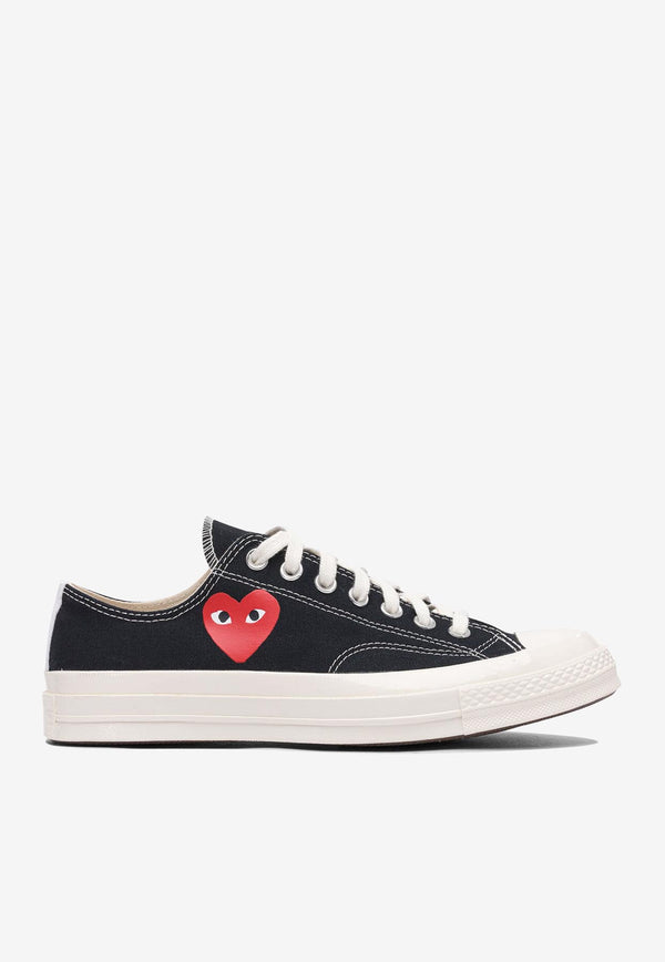 Comme Des Garçons Play X Converse Chuck Taylor 70 Small Heart Low-Top Sneakers Black AZ-K128-0011 BLACK_80223