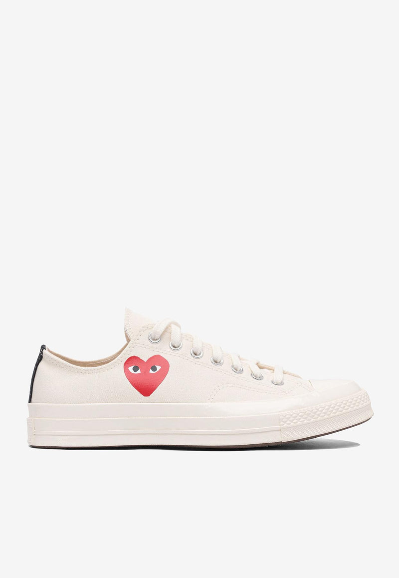 Comme Des Garçons Play X Converse Chuck Taylor 70 Small Heart Low-Top Sneakers White AZ-K128-0012 WHITE_80298
