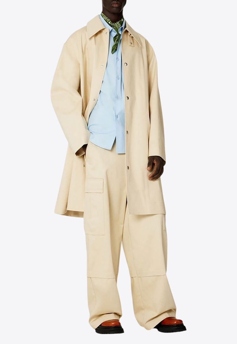 AMI PARIS Single-Breasted Buttoned Coat Beige HC0004.C00010709_80335