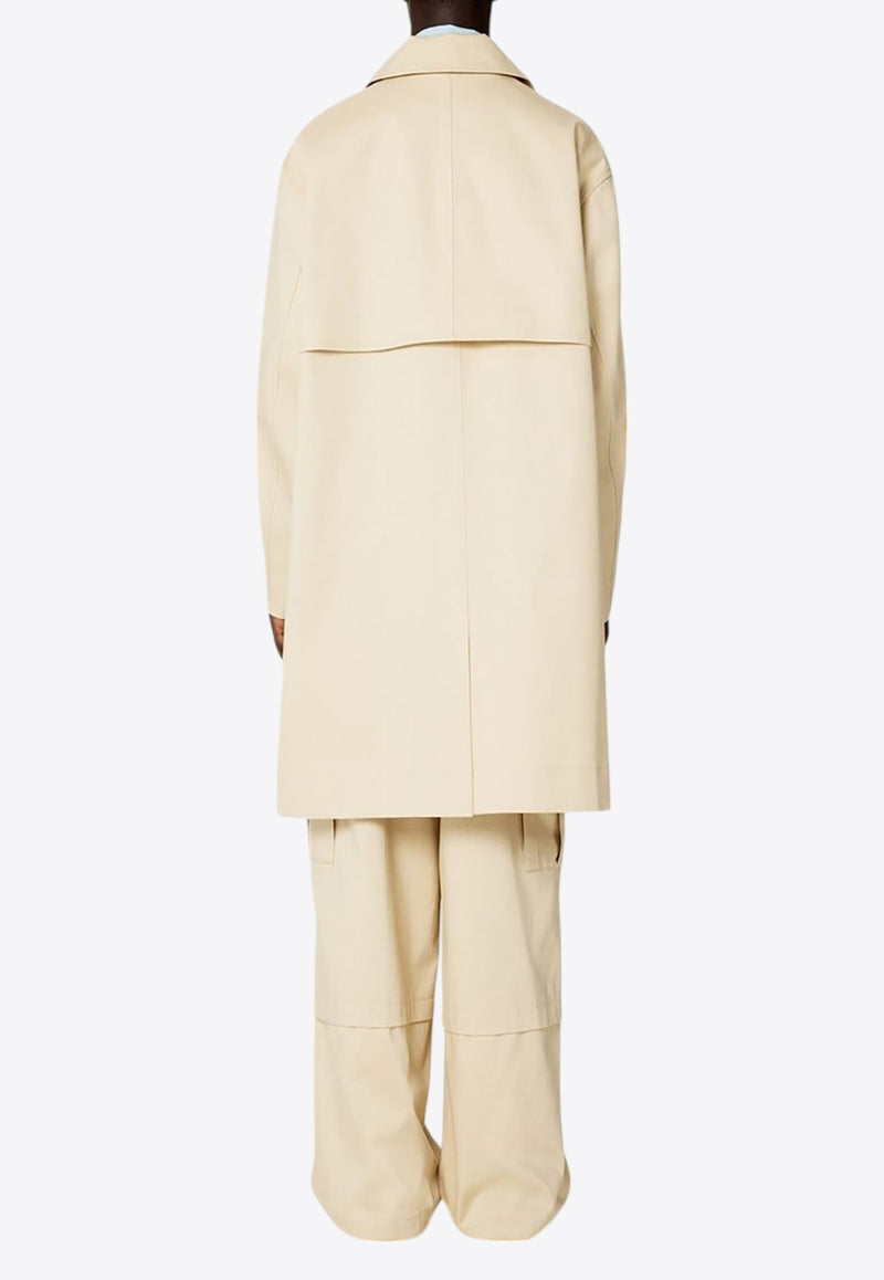 AMI PARIS Single-Breasted Buttoned Coat Beige HC0004.C00010709_80335