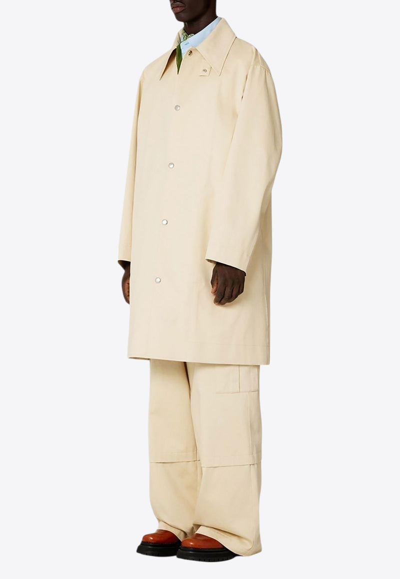 AMI PARIS Single-Breasted Buttoned Coat Beige HC0004.C00010709_80335