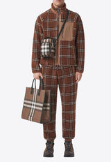 Burberry Checked Track Pants Brown 8047870_80364