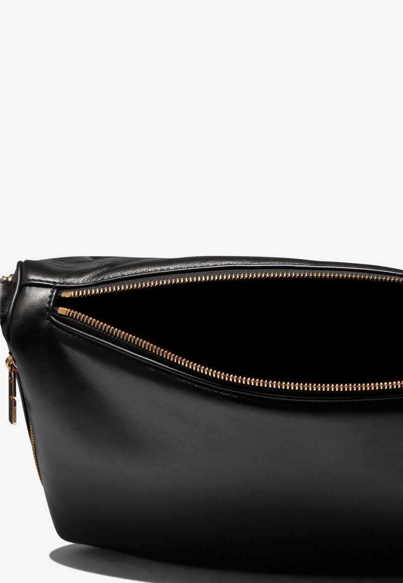 Burberry Shield Leather Shoulder Bag  Black 8088938_80252