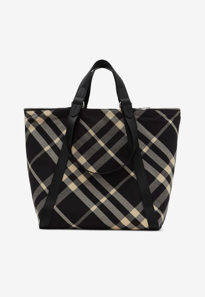 Burberry Festival Checked Tote Bag Multicolor 8089790_80265