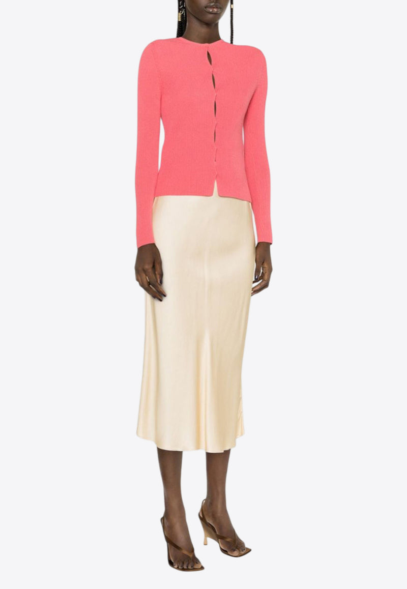 Fendi FF Knitted Cardigan Pink FZC963ANJBF1K9Y_80313