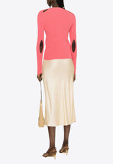 Fendi FF Knitted Cardigan Pink FZC963ANJBF1K9Y_80313