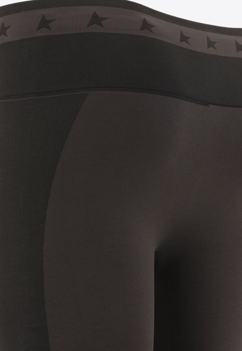 Golden Goose DB Star Motif Two-Tone Leggings Black GWP01364P00109790289_80251