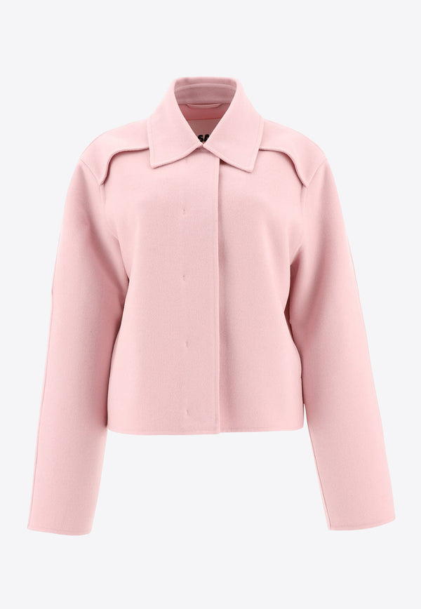 Jil Sander Double-Breasted Cropped Jacket Pink J01BN0107J40035680_80231
