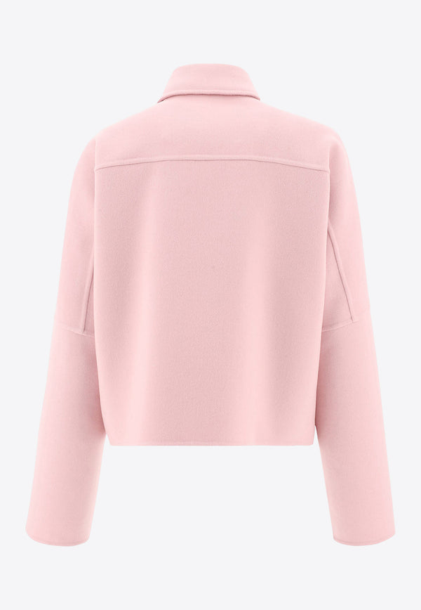 Jil Sander Double-Breasted Cropped Jacket Pink J01BN0107J40035680_80231