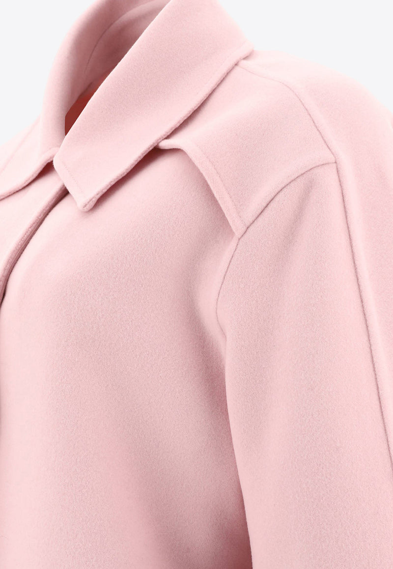 Jil Sander Double-Breasted Cropped Jacket Pink J01BN0107J40035680_80231