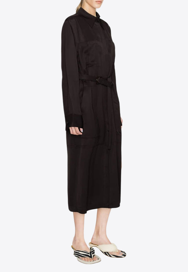 Jil Sander Single-Breasted Belted Coat Brown J02AA0113J65090202_80233