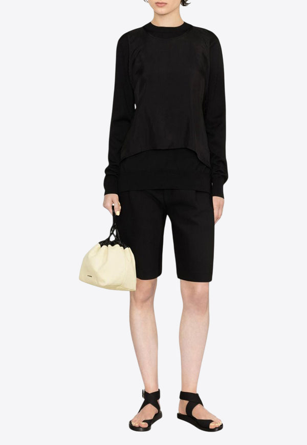 Jil Sander Layered Crewneck Sweatshirt Black J02GP0123J14597001_80289