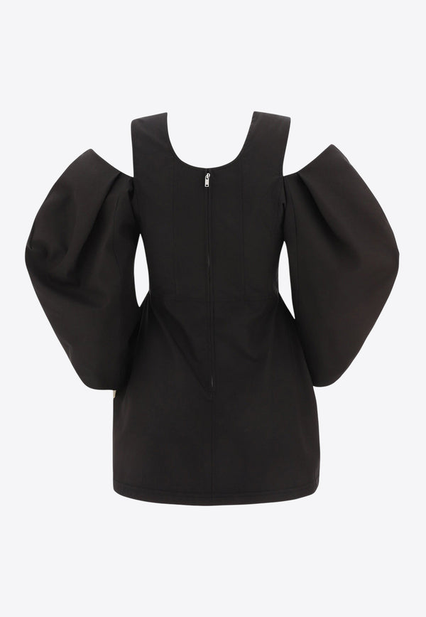 Jil Sander Cut-Out Crewneck Top Black J03NC0141J46192001_80380