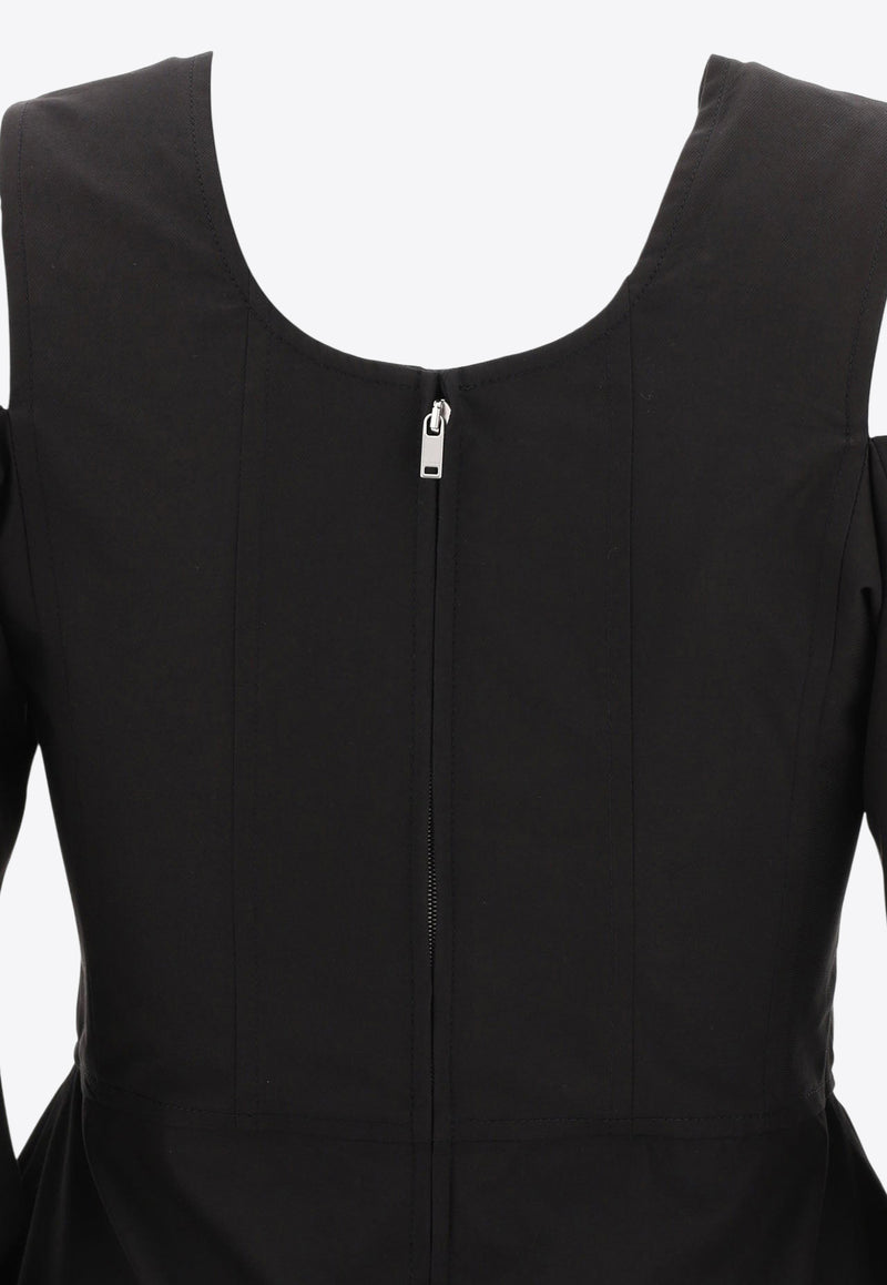 Jil Sander Cut-Out Crewneck Top Black J03NC0141J46192001_80380