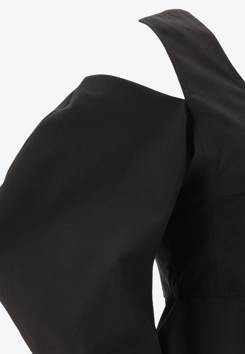 Jil Sander Cut-Out Crewneck Top Black J03NC0141J46192001_80380