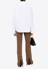 Jil Sander Logo-Embroidered Buttoned Shirt White J04DL0003J45001100_80272