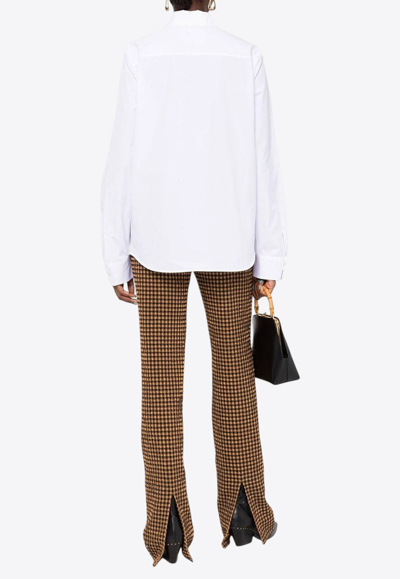 Jil Sander Logo-Embroidered Buttoned Shirt White J04DL0003J45001100_80272